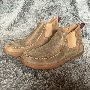 Twisted X Men’s Brown and Tan 4" Chelsea Driving Moc 12W